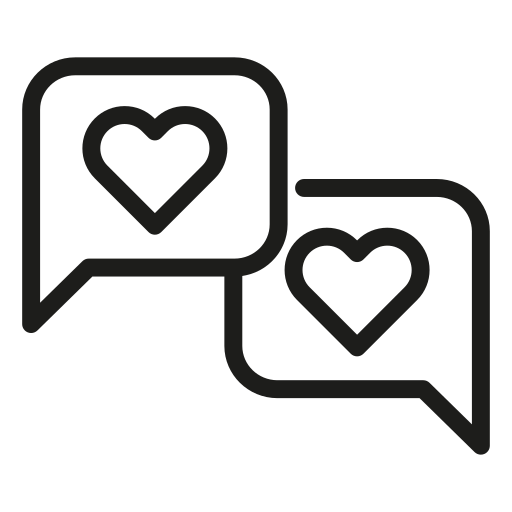 Valentines, chat, heart, love, valentines day, loving, messages icon